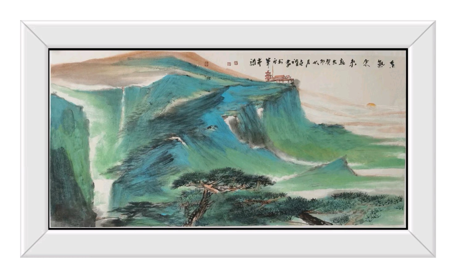 工写融心韵 烟雨造乾坤——著名画家张世靖绘画作品赏析（图58）