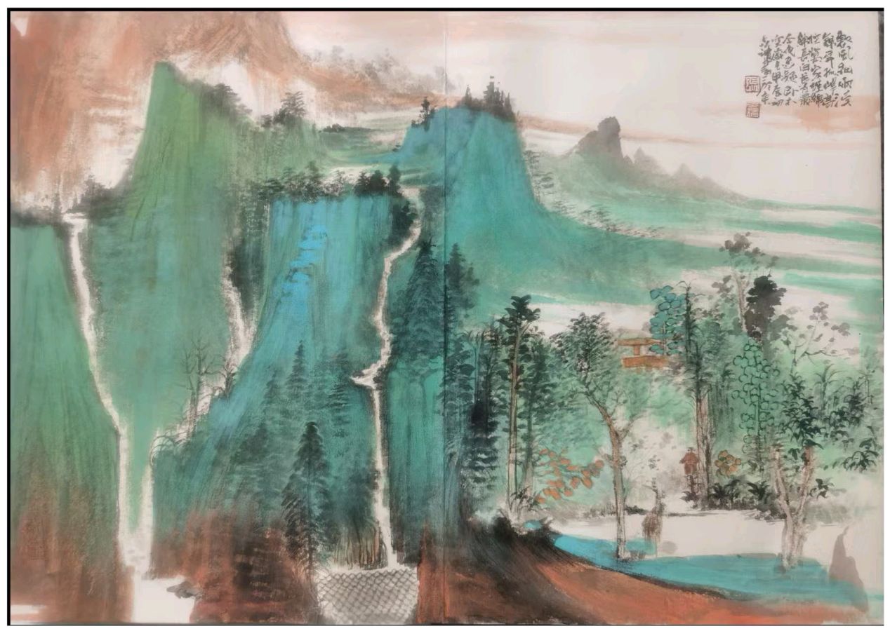 工写融心韵 烟雨造乾坤——著名画家张世靖绘画作品赏析（图64）