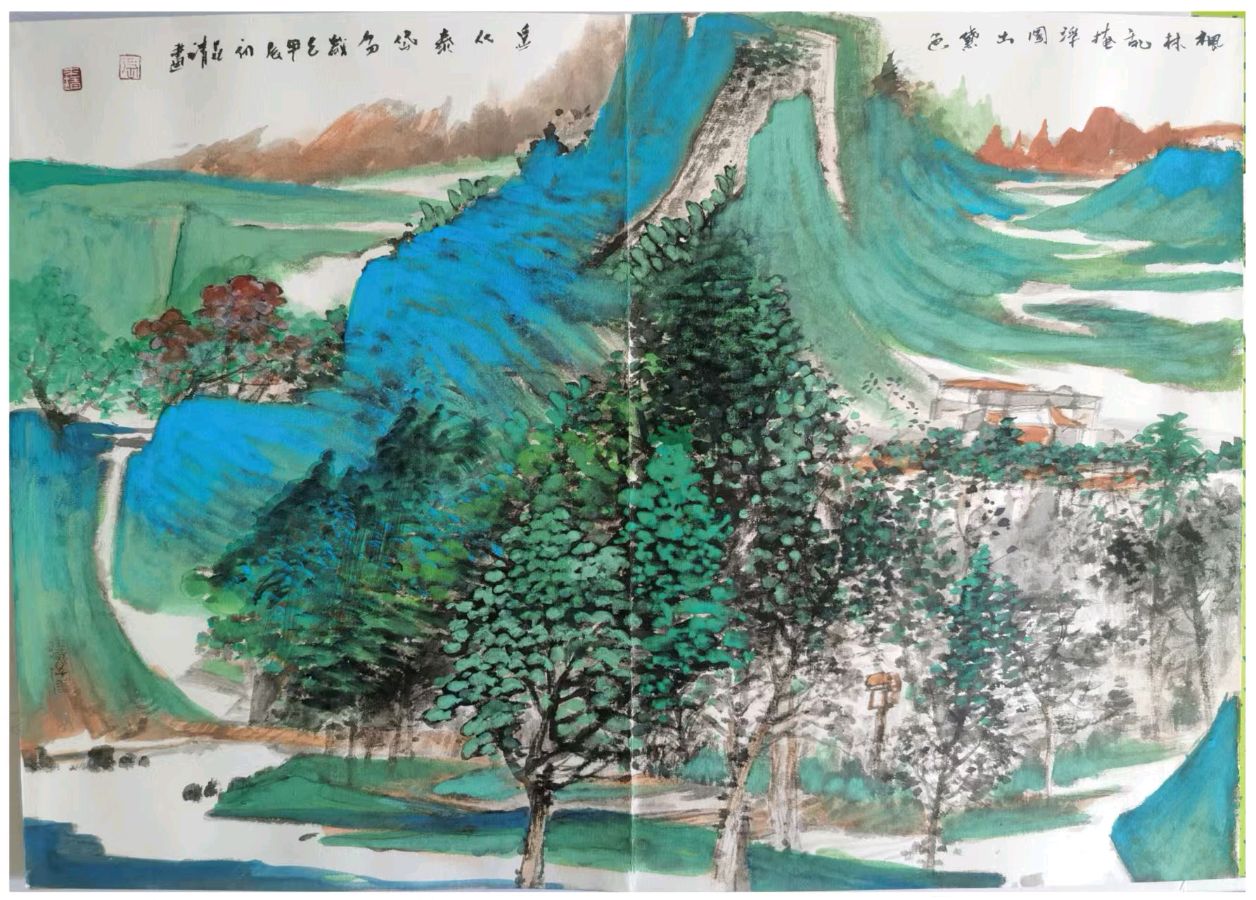 工写融心韵 烟雨造乾坤——著名画家张世靖绘画作品赏析（图67）