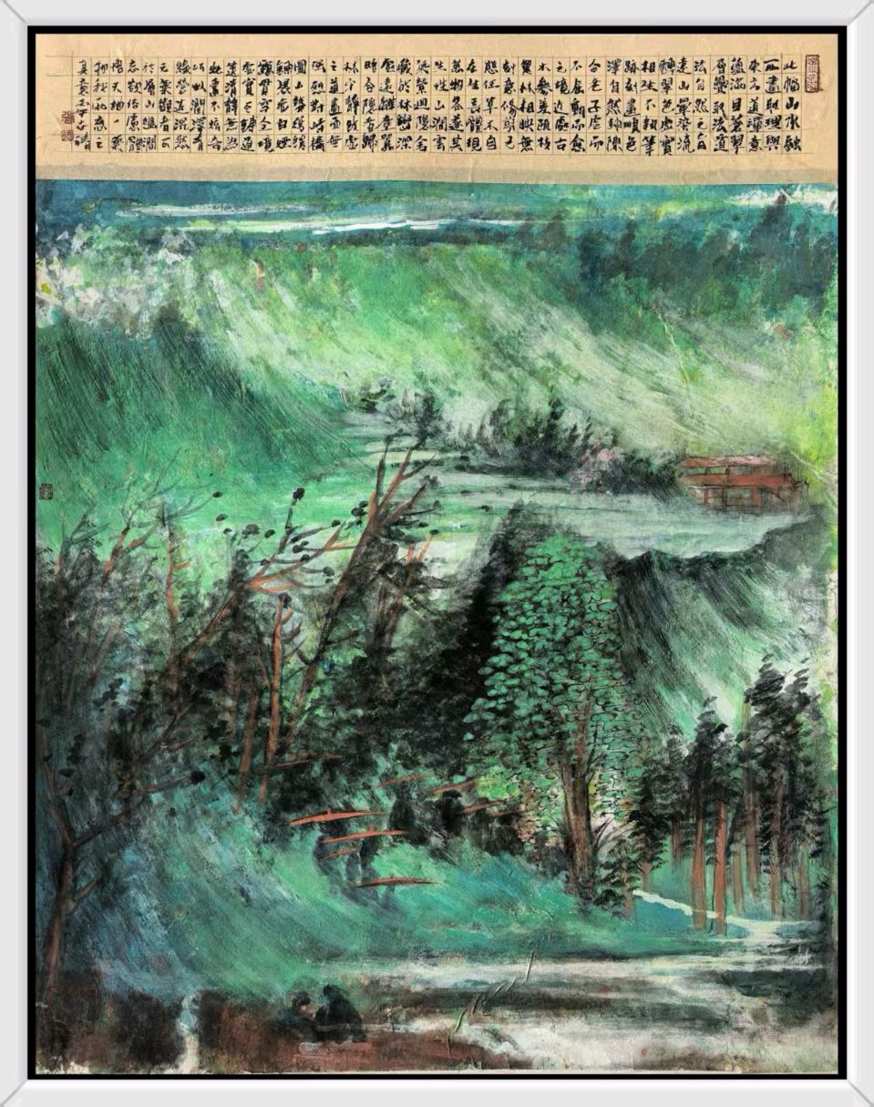 工写融心韵 烟雨造乾坤——著名画家张世靖绘画作品赏析（图73）