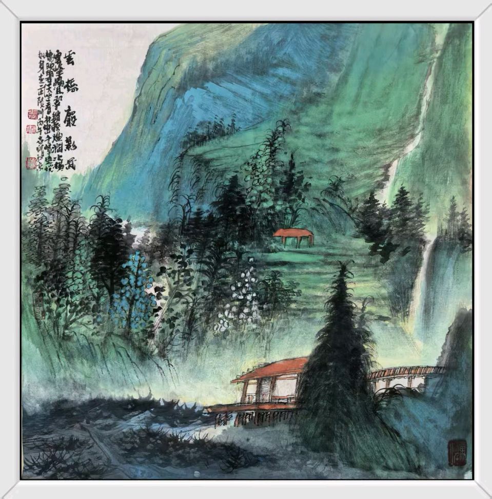 工写融心韵 烟雨造乾坤——著名画家张世靖绘画作品赏析（图77）