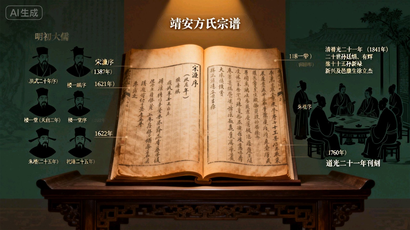诗魂德根，义门流芳：从《靖安方氏宗谱》看始祖方干子孙的千年功绩与精神传承——兼论宗谱之成书与历代纂修者（图2）
