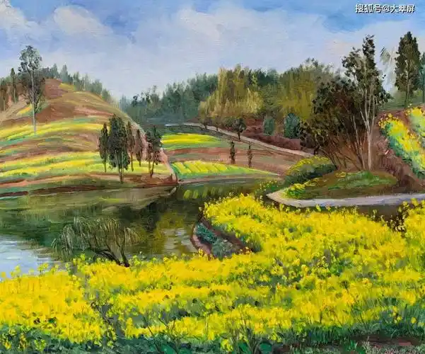 【一幅通往心灵的油画】作者莲心 朗诵者久乐媛福