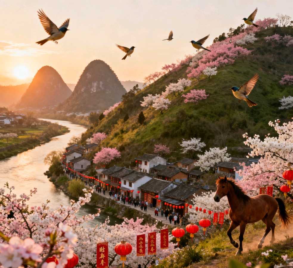 【荣耀中国】文学社*（原创首发）七言绝句（十首）中华通韵文／沙漠飞鹰（图2）