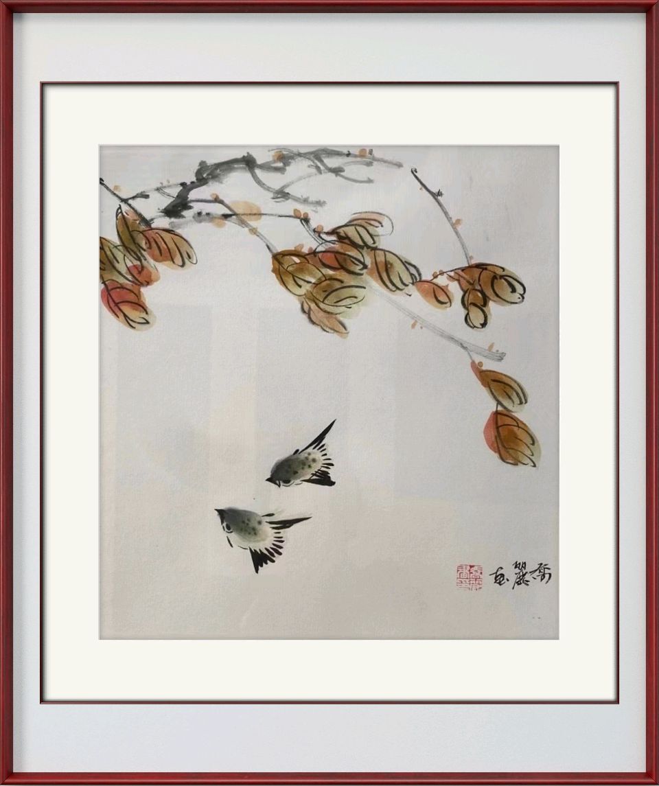 “以笔墨为语，与花鸟私吟”——王乔丽迎新春小品展（图13）