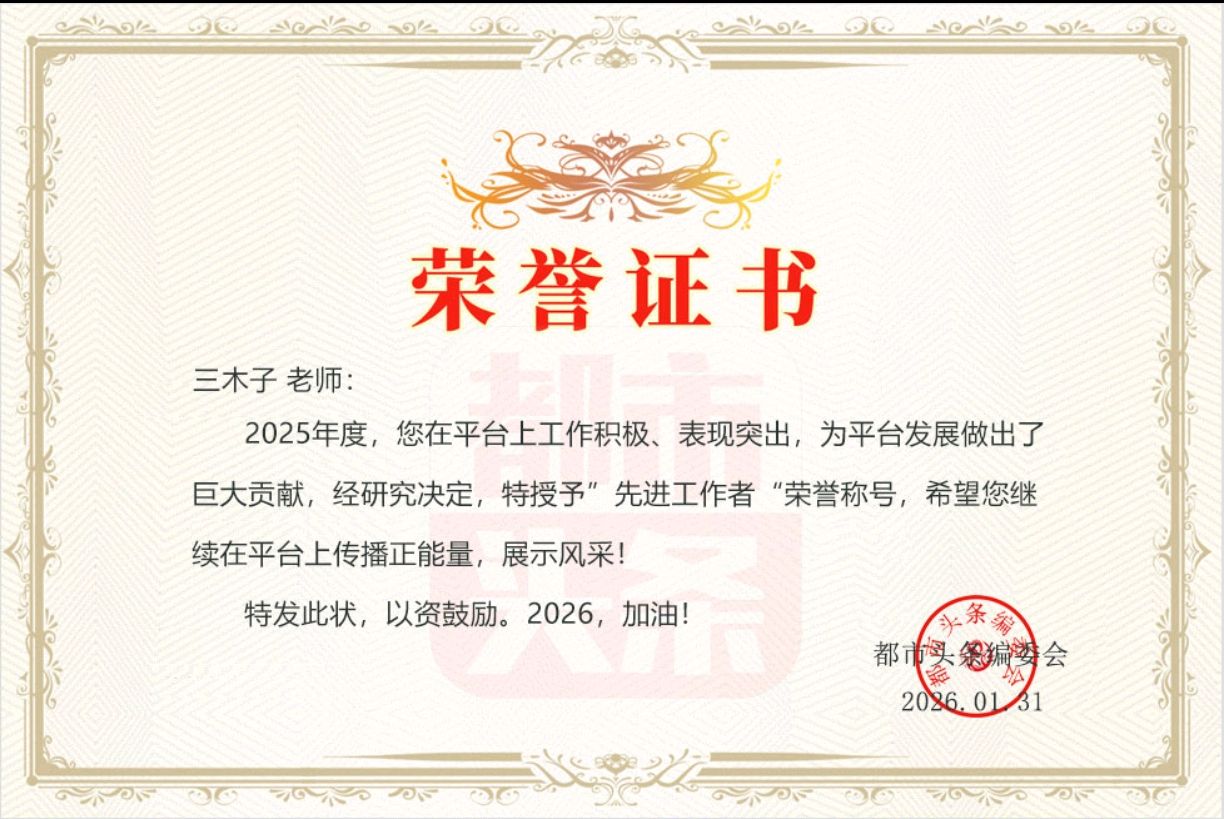 都市头条【荣耀中国】荣誉证书光荣榜（图7）