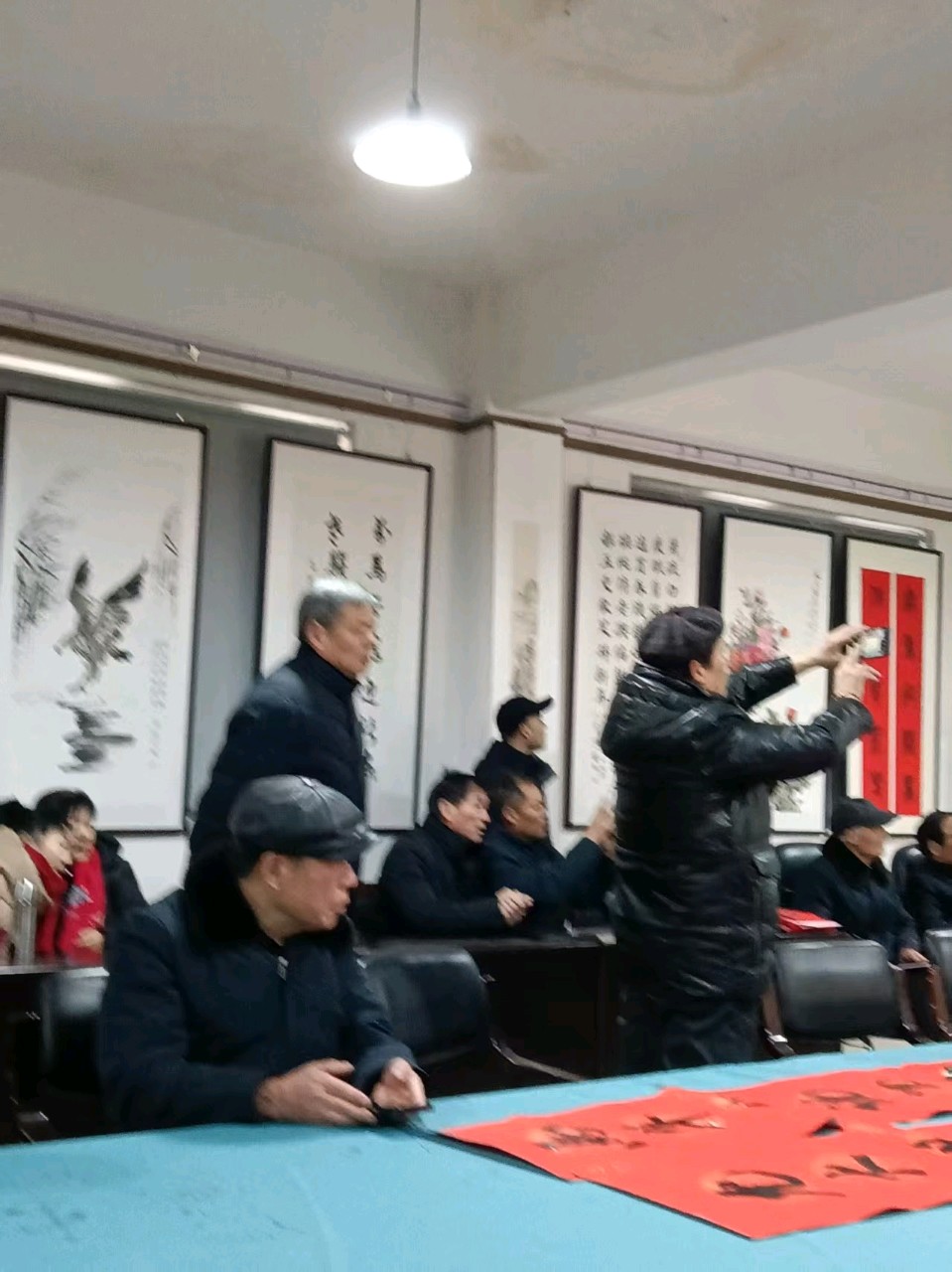 【中国诗人】文坛*参观县老干部迎春书画展感吟作者/戴建中（图4）