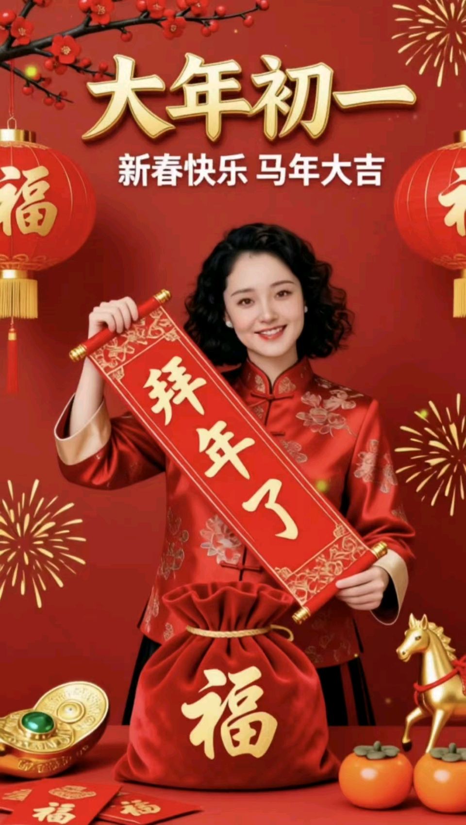 【都市头条向幸福出发编辑部】第15036期 正月初一拜大年文 如月