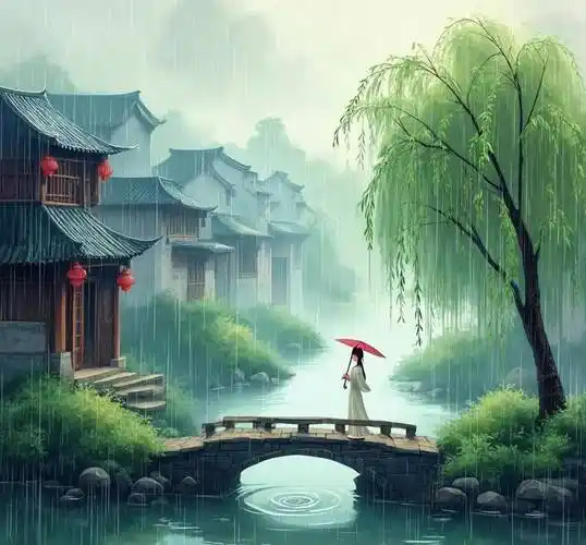 青玉案•雨水节气（贺铸体） 作者:王省南（浙江杭州）（图2）