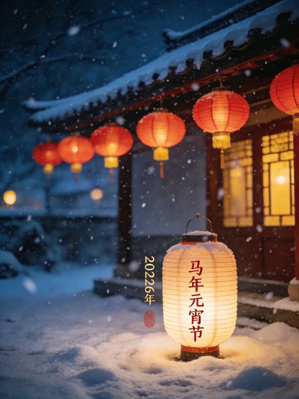 雪闹元宵文/青山新雨（图3）