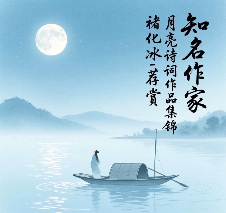 海外头条：知名作家月亮诗词作品集锦-褚化冰荐赏（图5）