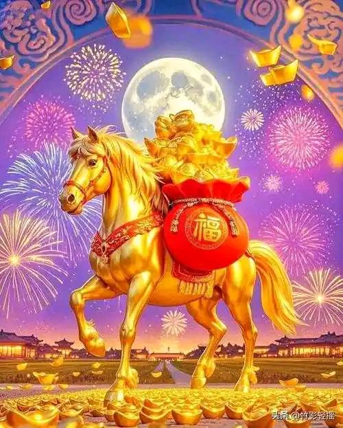 七绝·金马驮福（ 中华新韵 ）藏头诗 作者/周凰（图2）