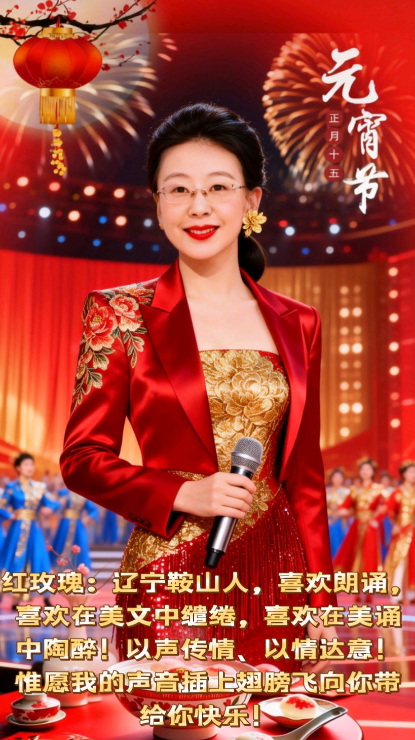 闹元宵文/明桂芝主播/若兰，凉月如眉，红玫瑰，白白，释然，黑豆，落雪飞花，清源，雅兰，紫丁香，海之梦。（图4）