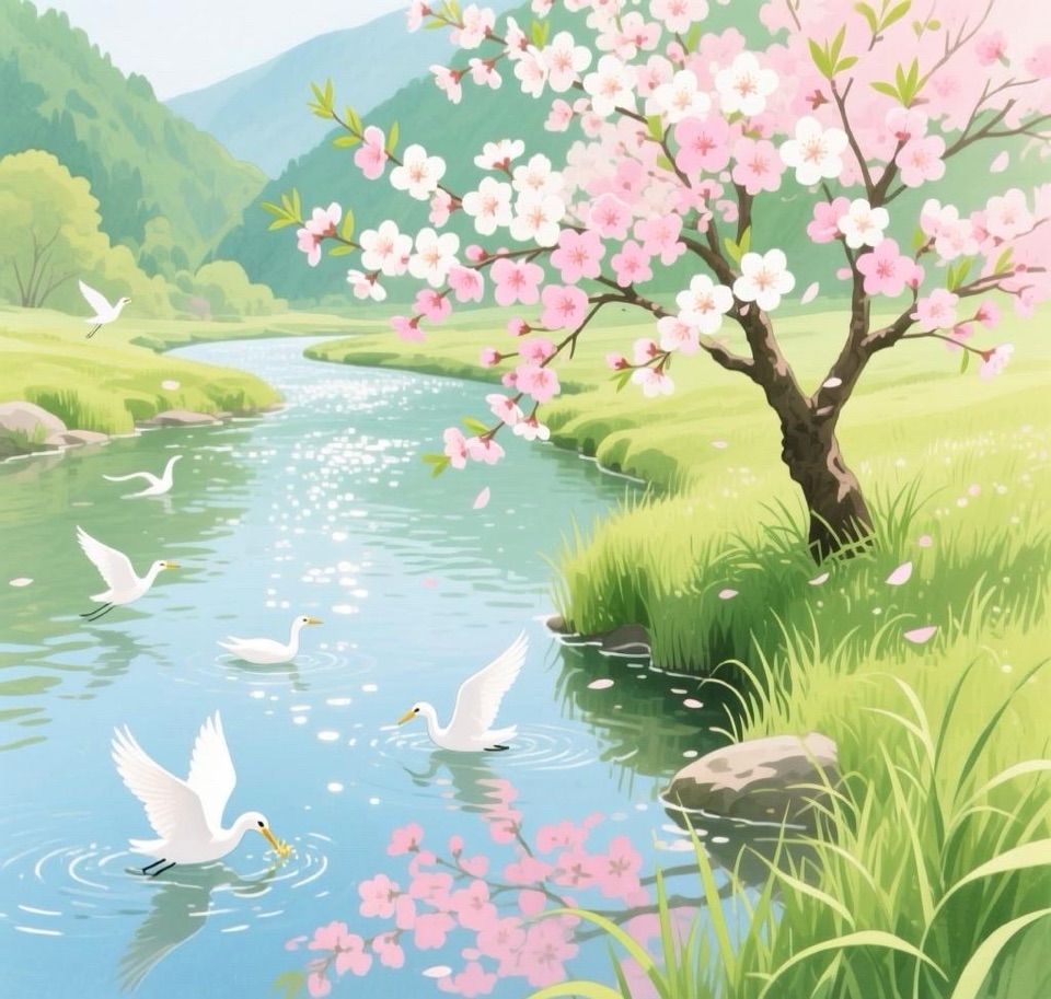 海外头条：山谷幽兰朗诵《送你一坛桃花酿》（歌词）作词 ||骆驼草（图5）