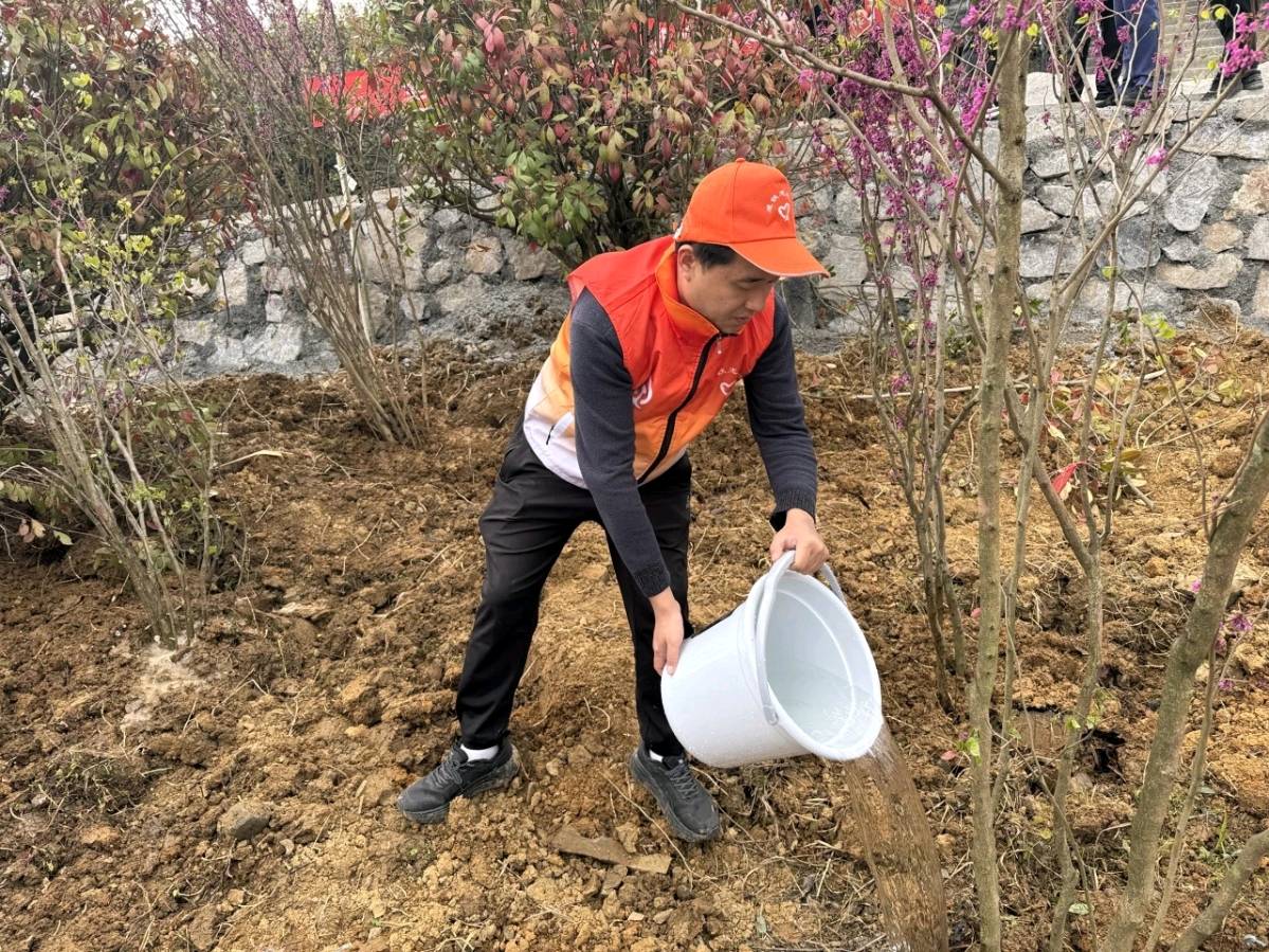 「关工动态」万里铁道添新绿，涪陵工务段关团联手与秀山县路地开展义务植树活动（图6）