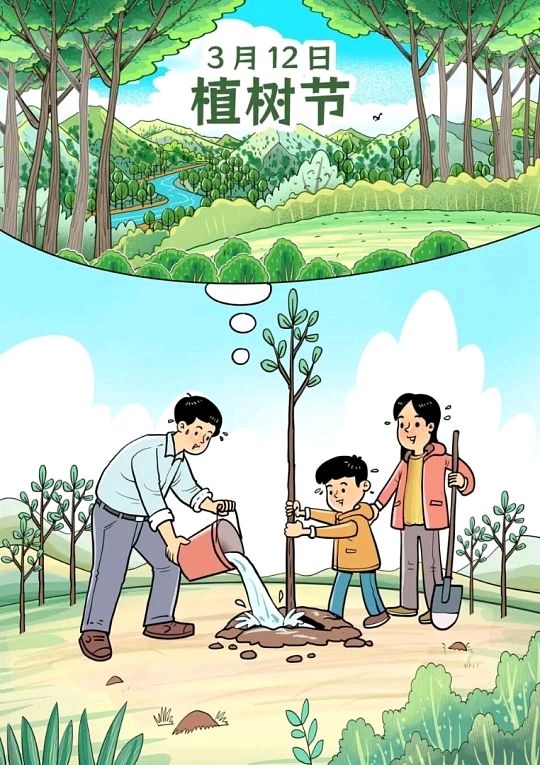 【现代诗】让根须握住大地的脉搏——植树节抒怀（图3）