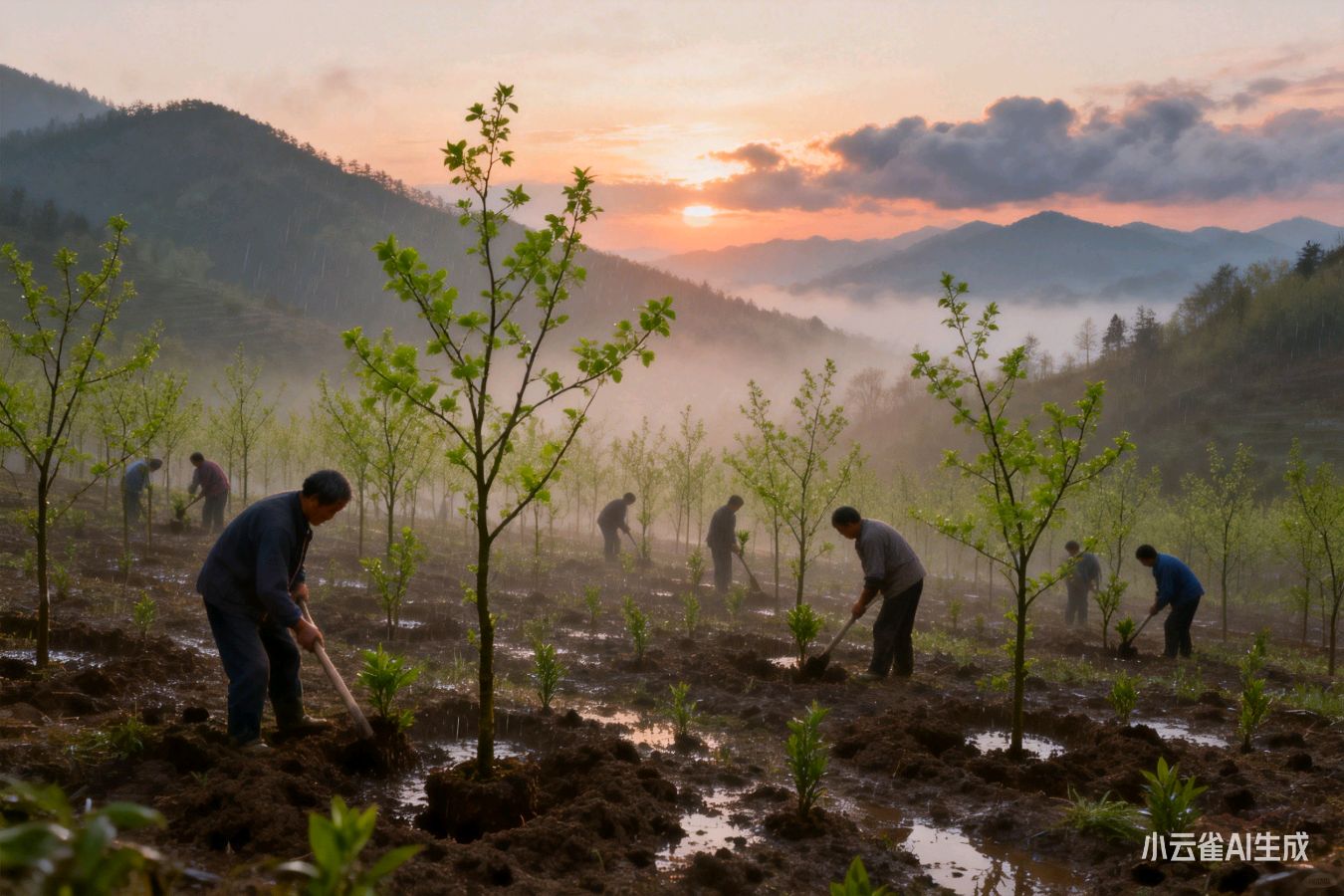 【荣耀中国】文学社*〔双调•竹枝歌〕植树节作者/谭慧雄（图2）