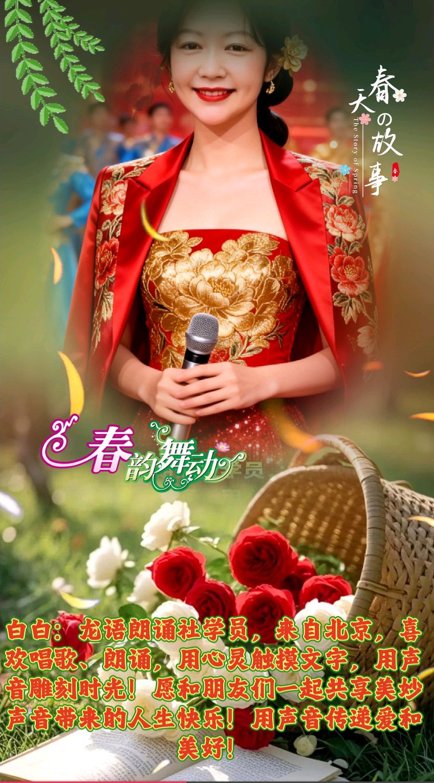 我在春风里 作者：明桂芝演播：若兰、凉月如眉、白白、红玫瑰、微儿、雅兰、紫丁香、流云，流金岁月（图4）