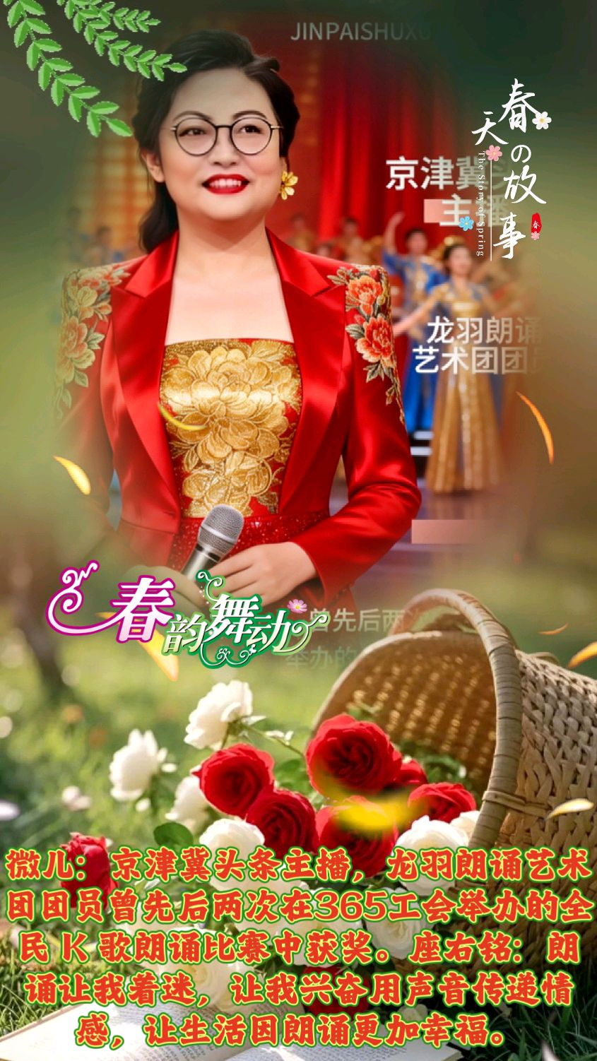 我在春风里 作者：明桂芝演播：若兰、凉月如眉、白白、红玫瑰、微儿、雅兰、紫丁香、流云，流金岁月（图6）