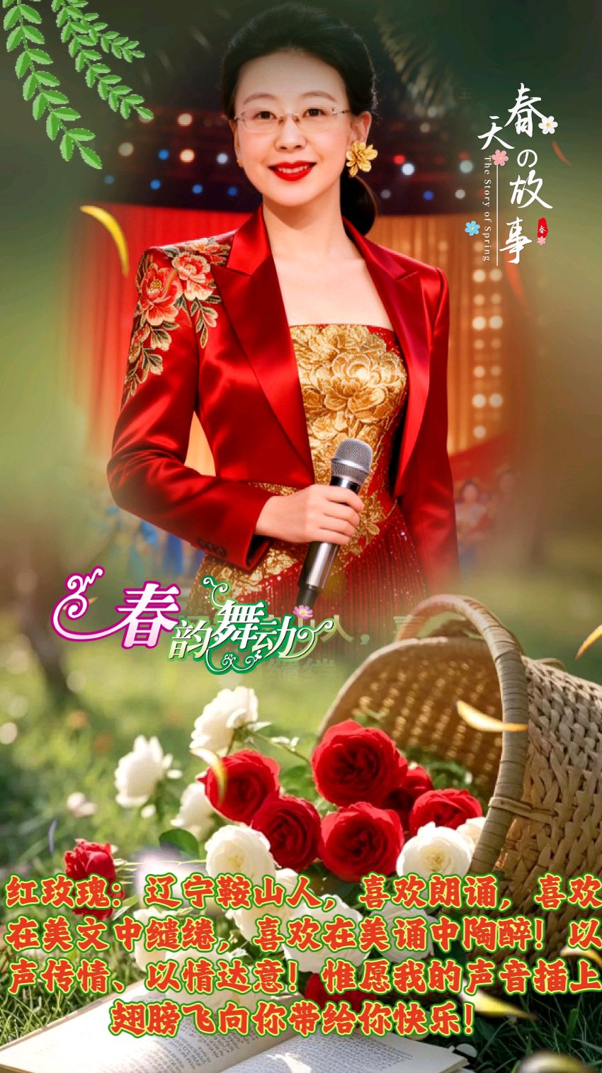 我在春风里 作者：明桂芝演播：若兰、凉月如眉、白白、红玫瑰、微儿、雅兰、紫丁香、流云，流金岁月（图5）