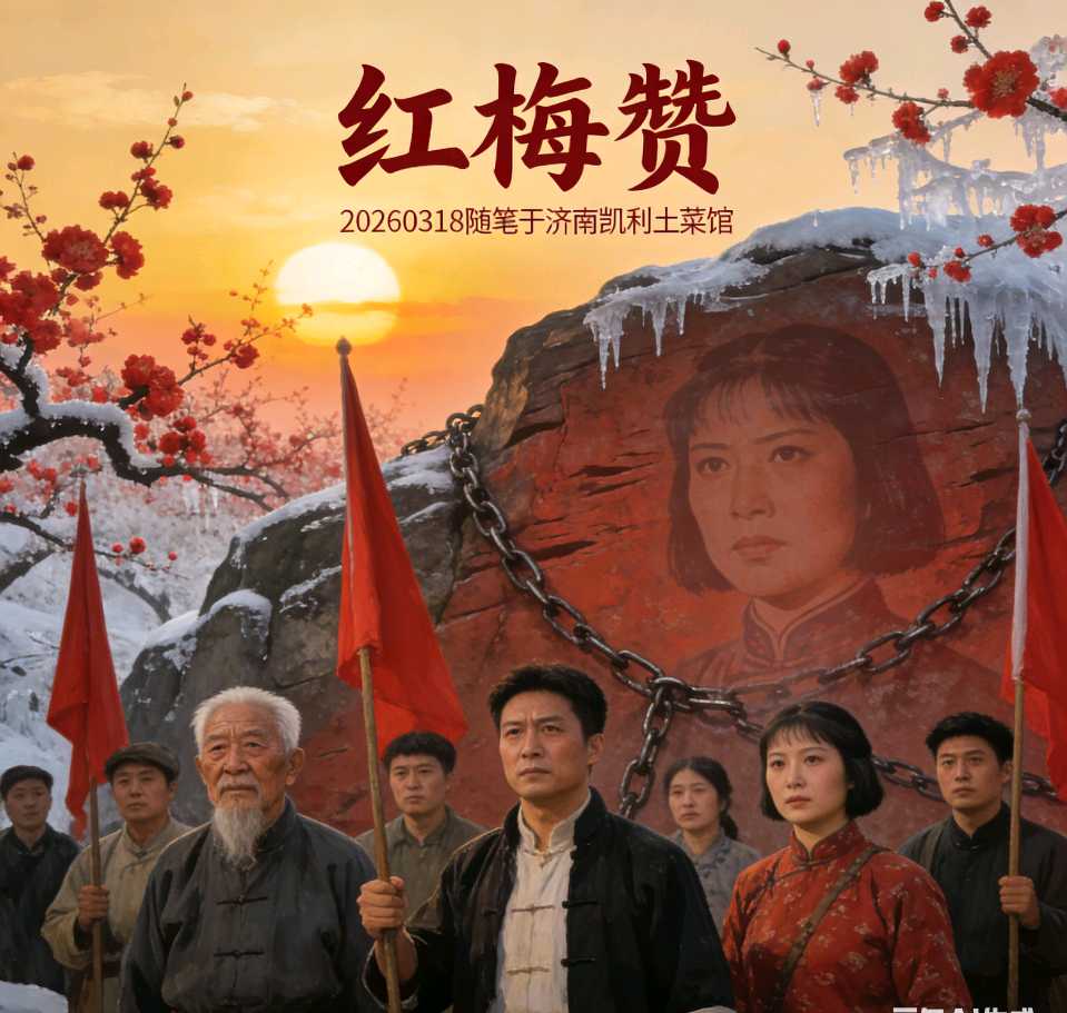 【豆蔻诗社】铁血丹心《红梅赞》——听好友演唱《红挴赞》一曲有感文／李学蛟（山东临沂）（图4）
