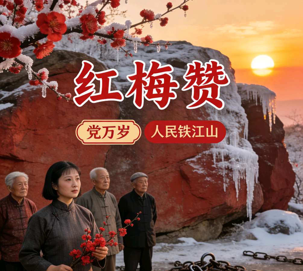 【豆蔻诗社】铁血丹心《红梅赞》——听好友演唱《红挴赞》一曲有感文／李学蛟（山东临沂）（图3）