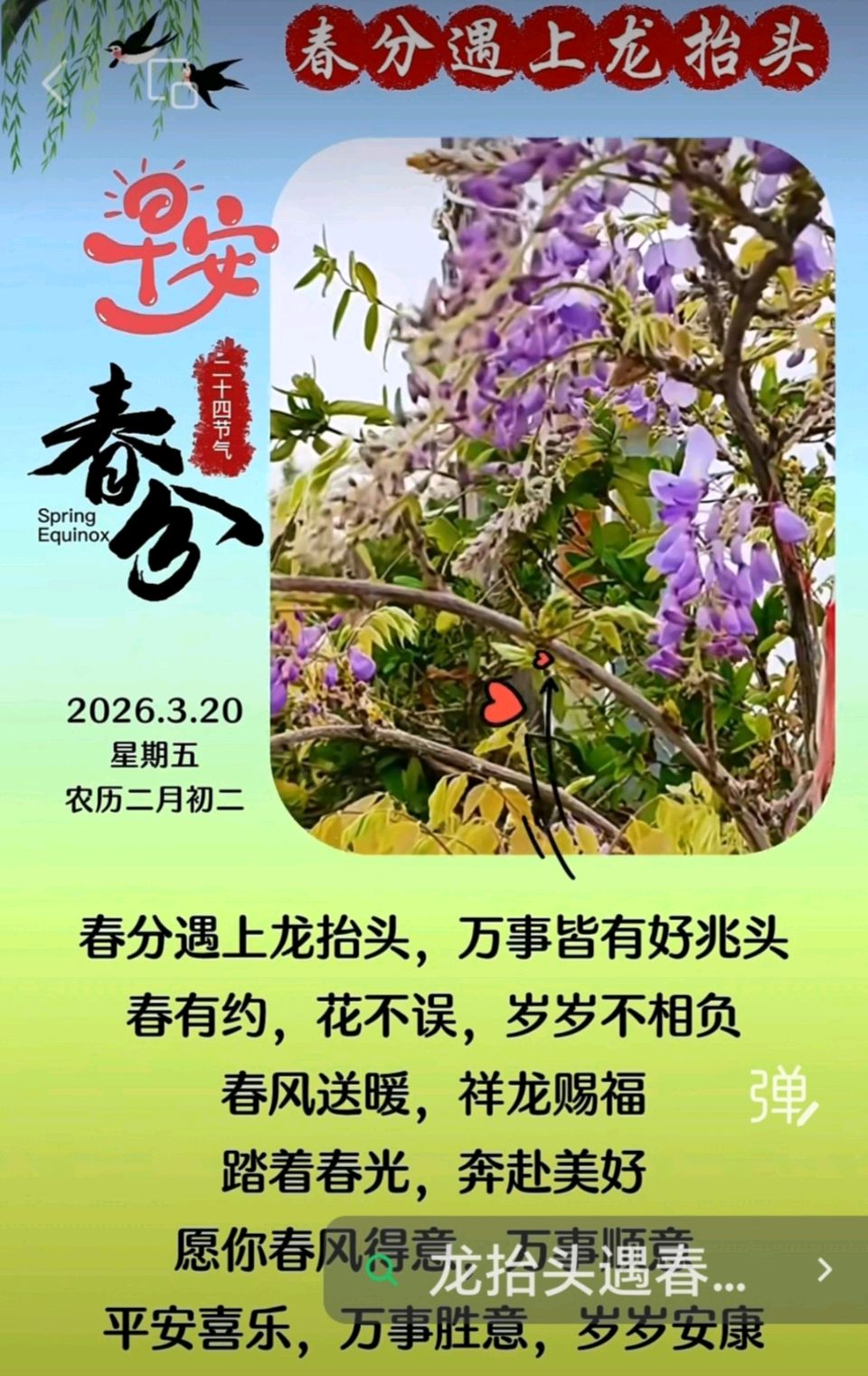 赵旭东（長民）//龙抬头记一2026年二月二春分遇双龙