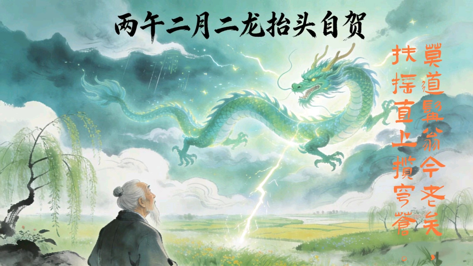 丙午二月二龙抬头自贺
