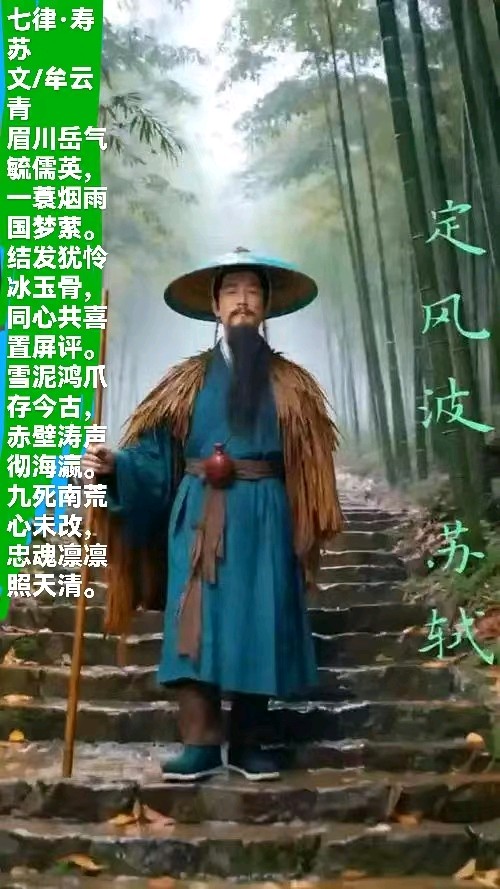【荣耀中国】文学社*纪念苏东坡诞辰九百八十九周年二首|文/牟云青（山东龙口）（图5）