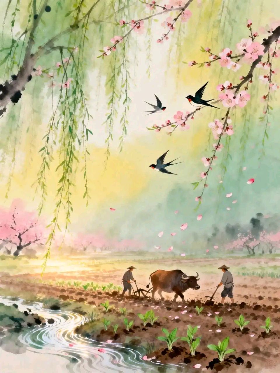 鹧鸪天.春耕 作者:聂桂生（图2）