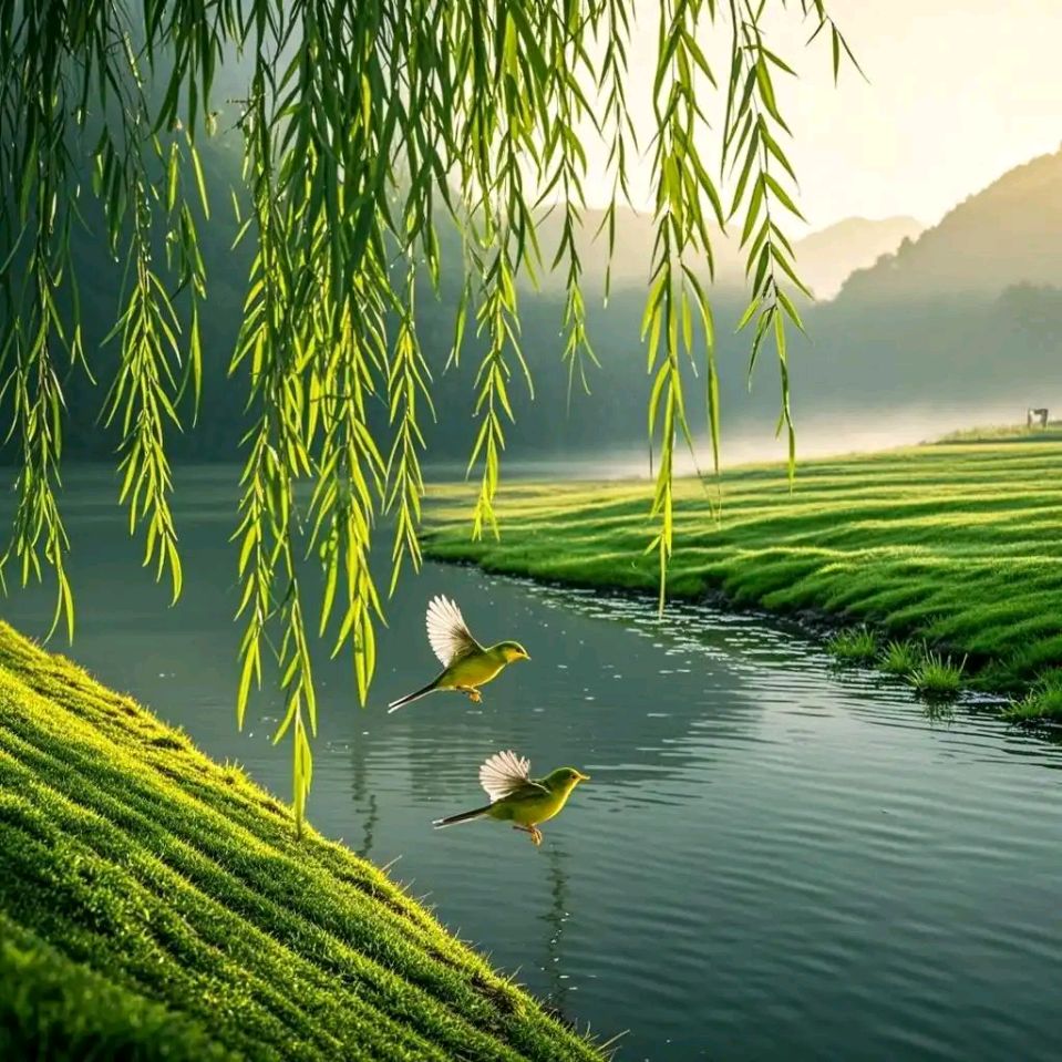 七律•春柳 作者:王省南（浙江杭州）（图2）