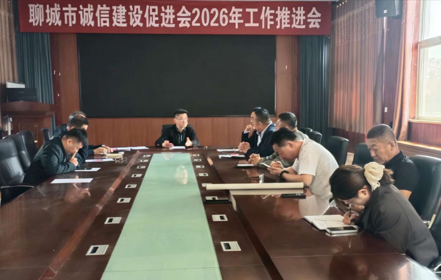 聊城市诚信建设促进会2026年工作推进会在山东润政食品股份有限公司召开
