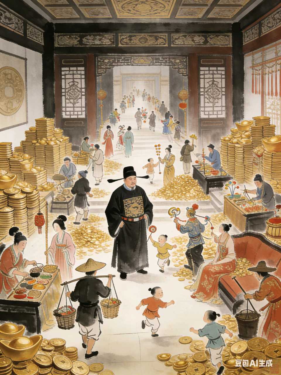 【名家力作】江苏姜浩泉‖五彩世俗图——