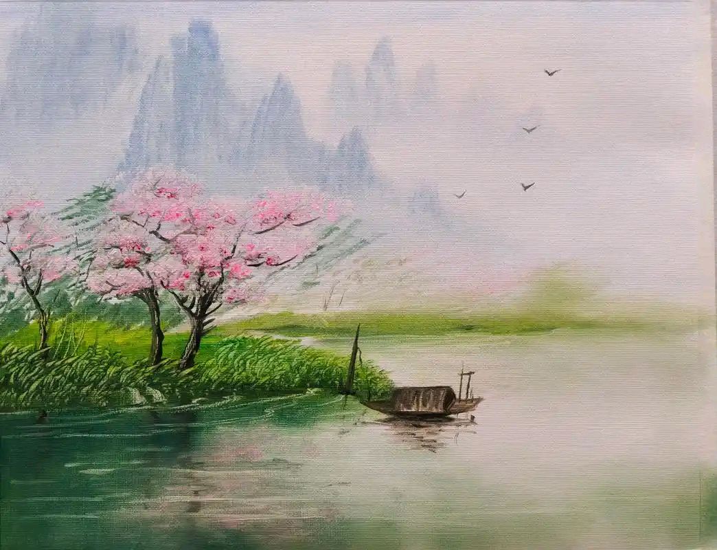 春湖闲步(通韵) 作者:吴镇良（图2）