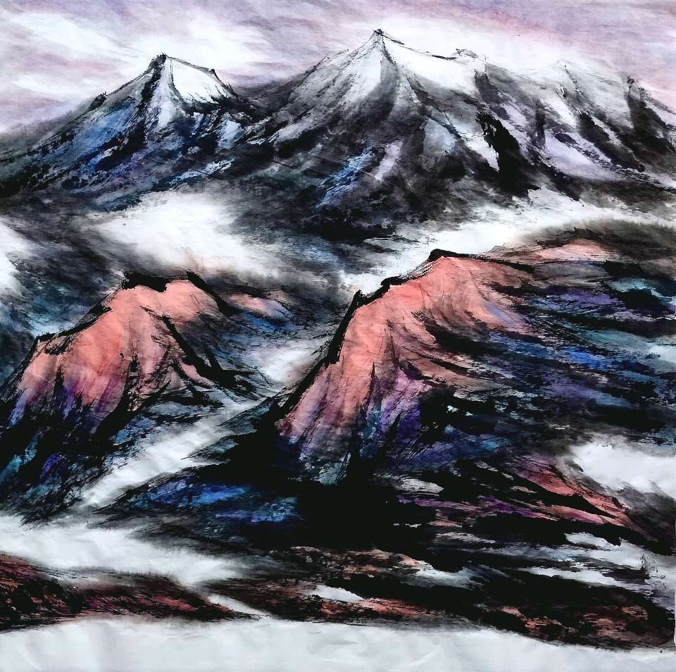 山水铸魂｜画家吴马西部印象山水作品表现主义艺术探析（图2）