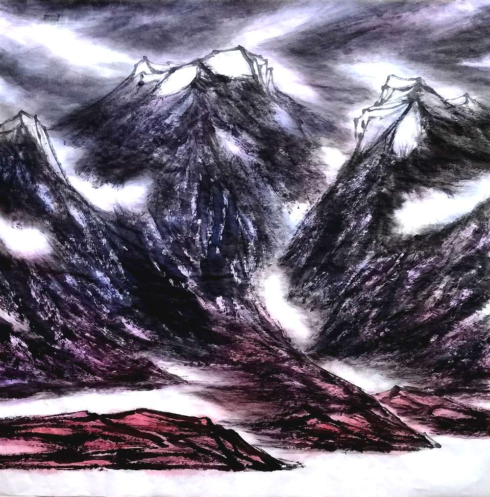 山水铸魂|画家吴马西部印象山水作品表现主义艺术探析(图7)