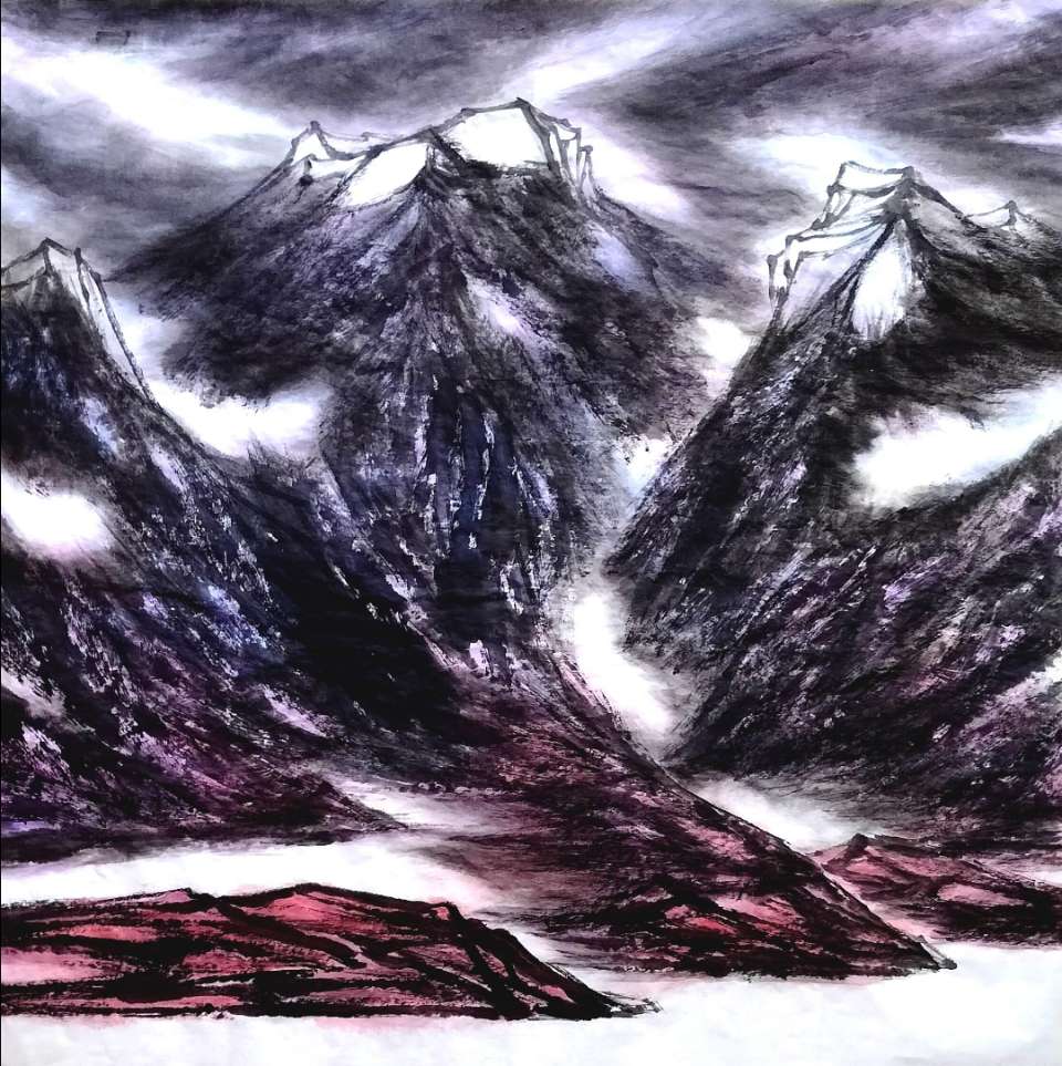 山水铸魂|画家吴马西部印象山水作品表现主义艺术探析(图5)