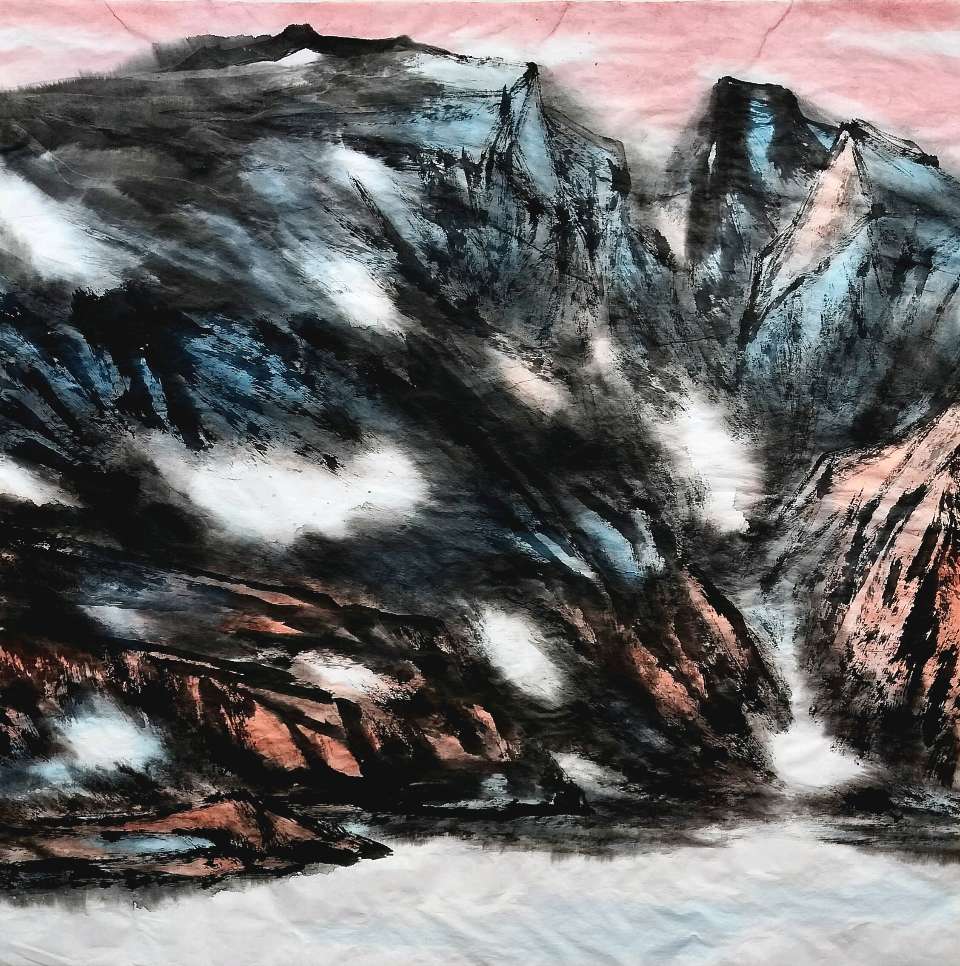 山水铸魂|画家吴马西部印象山水作品表现主义艺术探析(图6)