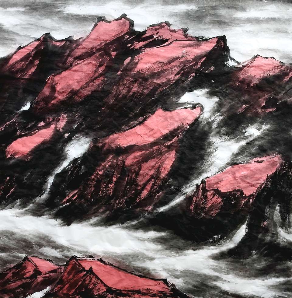 山水铸魂|画家吴马西部印象山水作品表现主义艺术探析(图9)