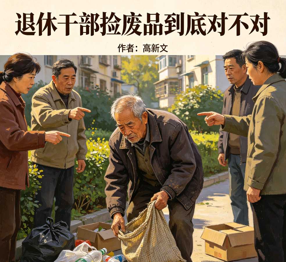 【荣耀中国】文学社*散文《退休干部捡废品到底对不对》作者Ⅱ高新文（图4）