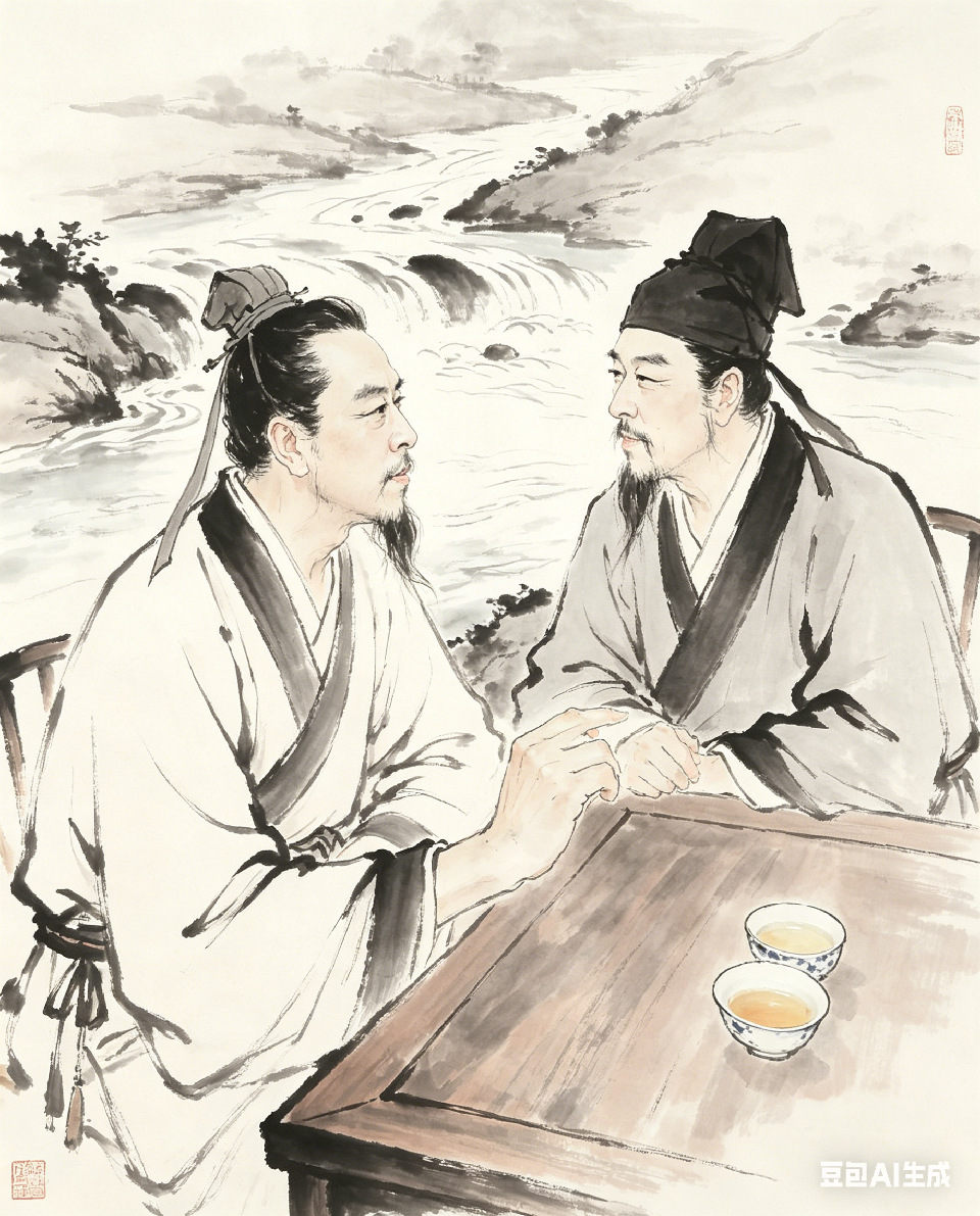 江夏流水水墨画 (38)