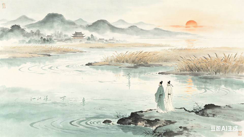 江夏流水水墨画 (39)