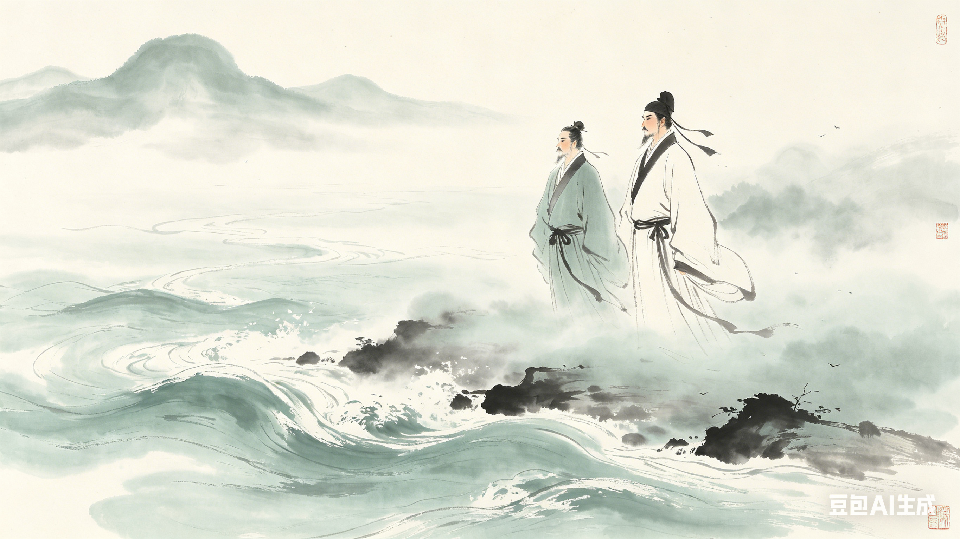 江夏流水水墨画 (44)