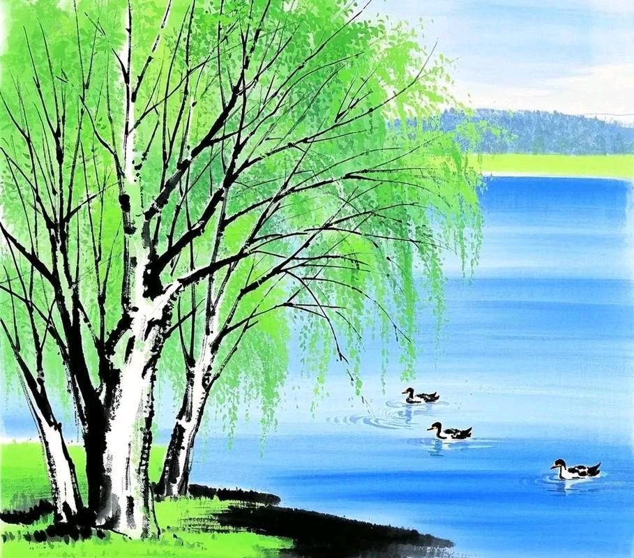 岸柳 作者:曲金凯（图2）
