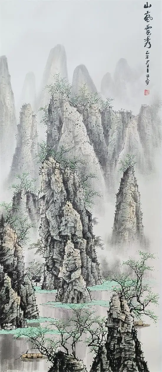 张开宇国画精品——笔底烟霞藏万象(图8)