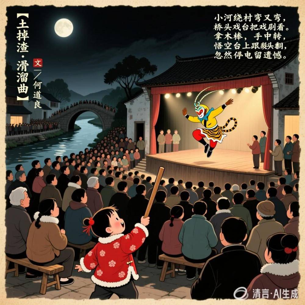 何道良：【土掉渣·滑溜曲】看戏 《中国憨派文学》（图3）