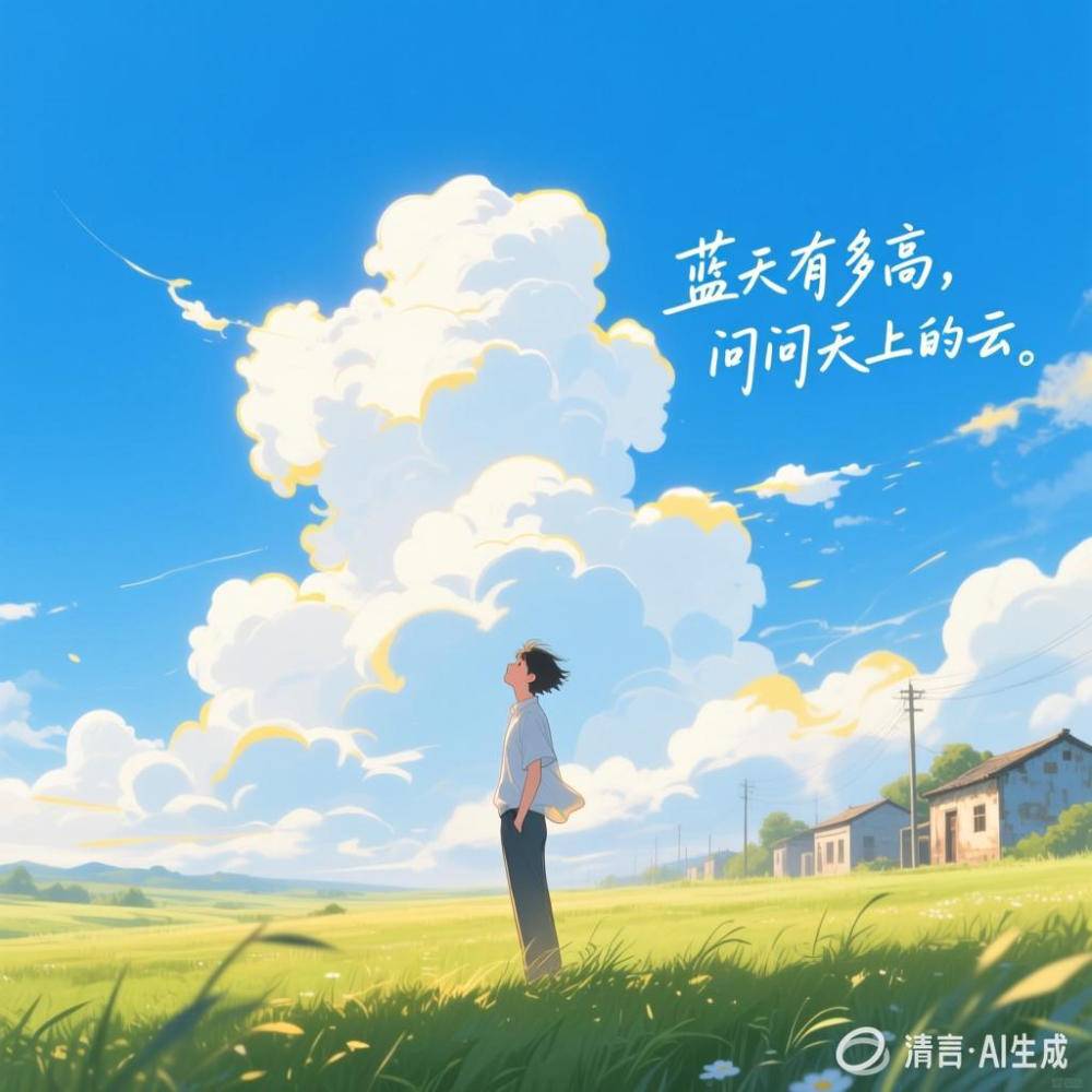 【中国憨派文学】童华:蓝天有多高,问问天上的云(图2)