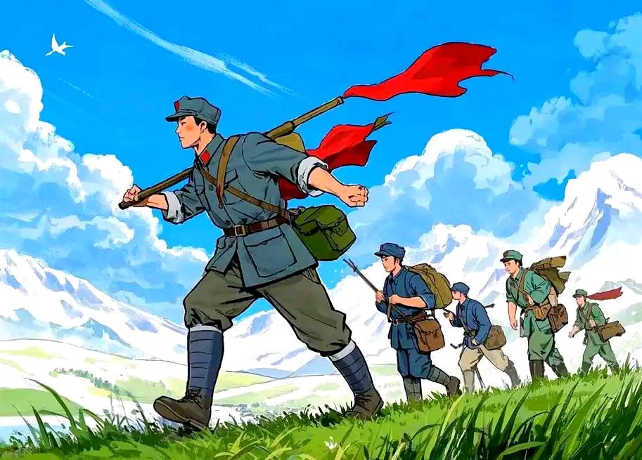 🇨🇳【中国诗人】第1443篇（名家风采）火种一一纪念红军长征胜利九十周年//文:马麟（图3）
