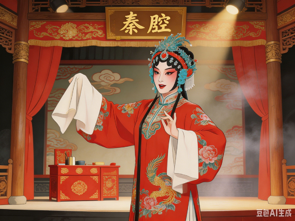 秦腔与中国古典戏曲插画 秦腔与中国古典戏曲插画