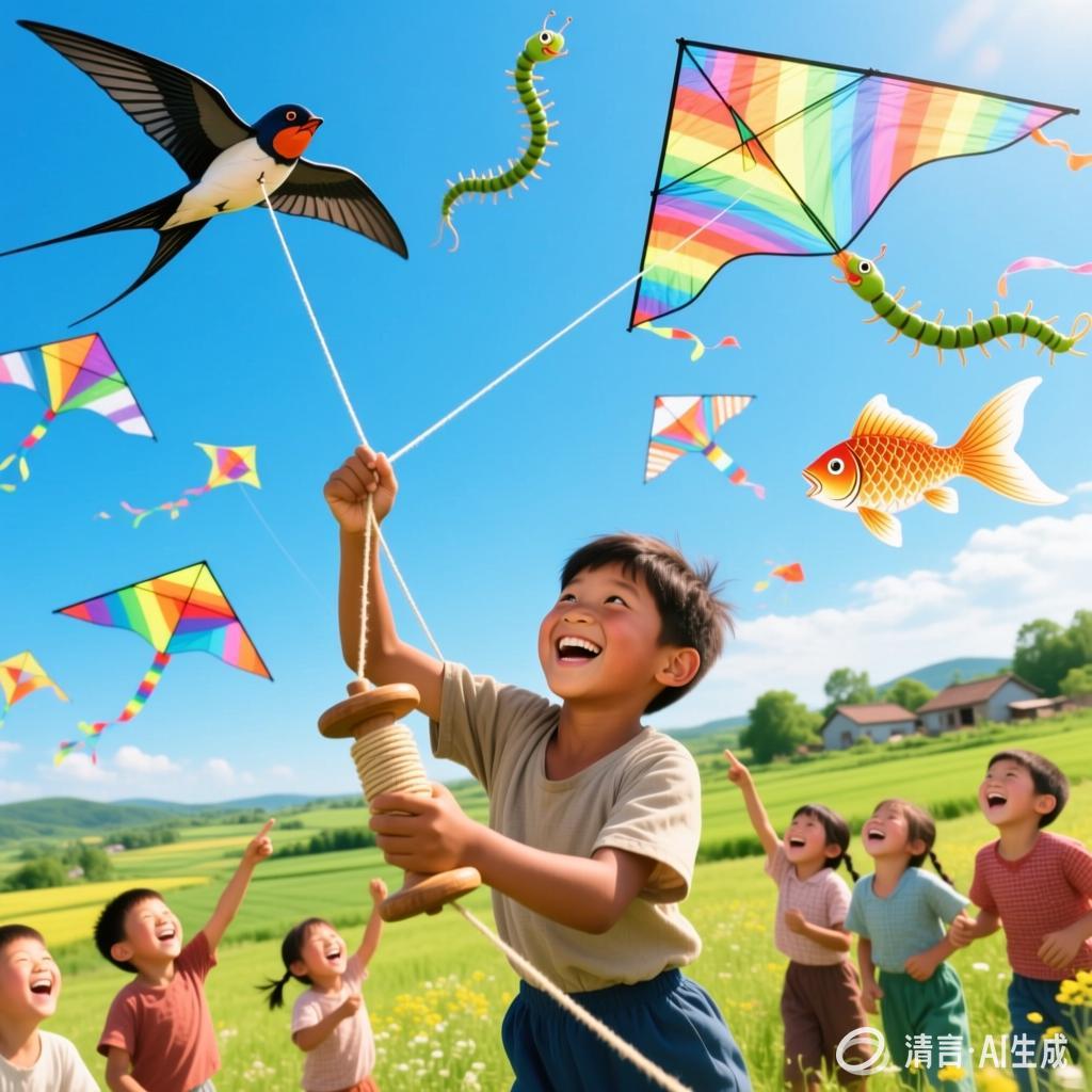 马淑云:【土掉渣·滑溜曲】狗蛋放风筝《中国憨派文学》(图2)